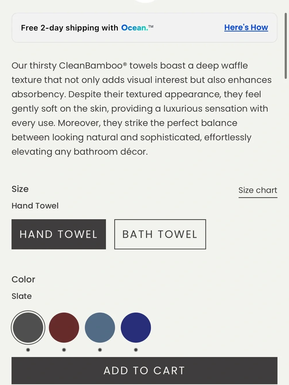 NWT 2 pack Ettitude Slate Waffle Towels